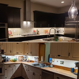 Litever Under Cabinet LED Lighting Kit Dimmable by AC Wall Dimmer. Plug in or Hardwired LED Driver. Super Bright Linkable Light Bar for Kitchen Cabinet Counter Shelf. 35W 2000 Lumen. Daylight 5000K