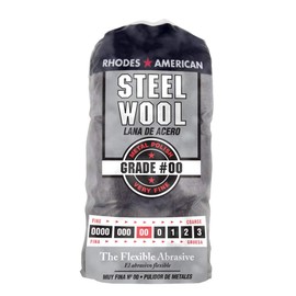 Homax Homax Rhodes American Metal Polishing Steel Wool, Very Fine Grade #00, 12 Pads