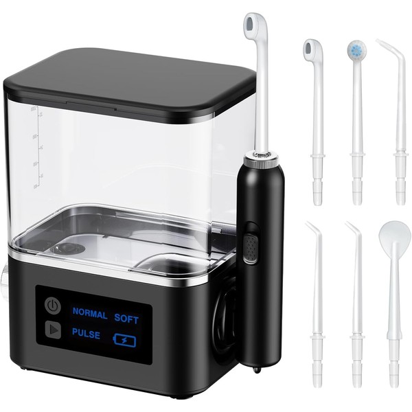 Water-Flosser-Teeth-Cleaner MAKJUNS Water Tank Dental Flosser with 10 Pressure Settings