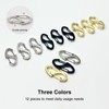 SJUIEO Zipper Clip, Anti-Theft Hook, Double Opening Backpack Zipper Lock,