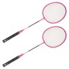 Badminton Rackets Iron Alloy Lightweight Badminton Racquets with 3 Balls