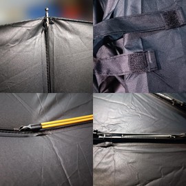 Maibar Windproof Umbrella 24 Ribs Waterproof Umbrella, Folding Travel Umbrellas, Wind proof Parasols for Men and Women (Pink)