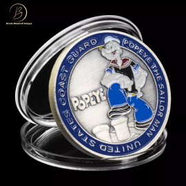 Unbranded Popeye Coast Guard Challenge Coin