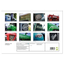 Traktoren und Schlepper (Wandkalender 2026 DIN A3 quer), CALVENDO Monatskalender: Alte Traktoren (CALVENDO Technologie)