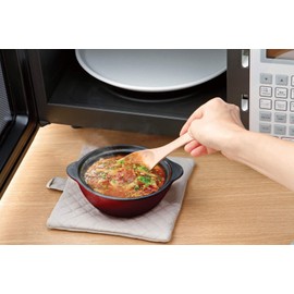 Chocotto Heat Resistant Soup Pot, Red, 1 Pcs isigaki Industrial