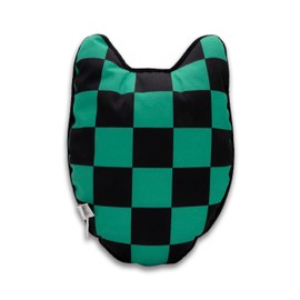 ABYSTYLE Demon Slayer Warding Mask Decorative Cushion 15.3" x 11" White and Red Anime Manga Home & Room Decor Merch Gift