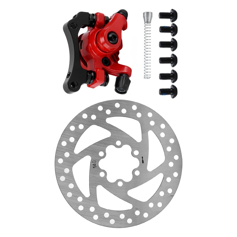 140mm Brake Disc Caliper Kit 6‑Hole Aluminum Alloy Wear Resistance