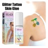 Pegamento De 8 Ml Para Tatuajes Con Purpurina, Botella De