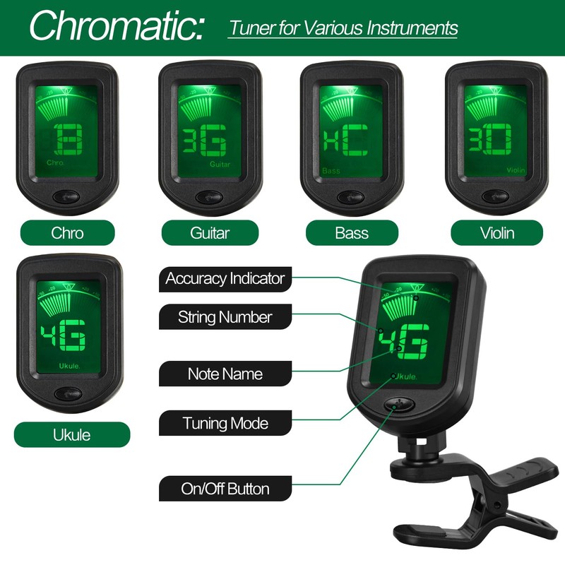 Guitar Capo Guitar Tuner Set, Guitar Accessories, Including Guitar Capo