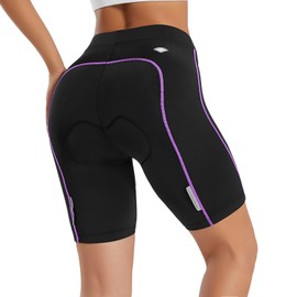 Santic Womens Cycling Bike Shorts 4D Padded Bike Bicycle Biking Capri Half Pants Breathable Femme Vélo Cuissard Tights Martha