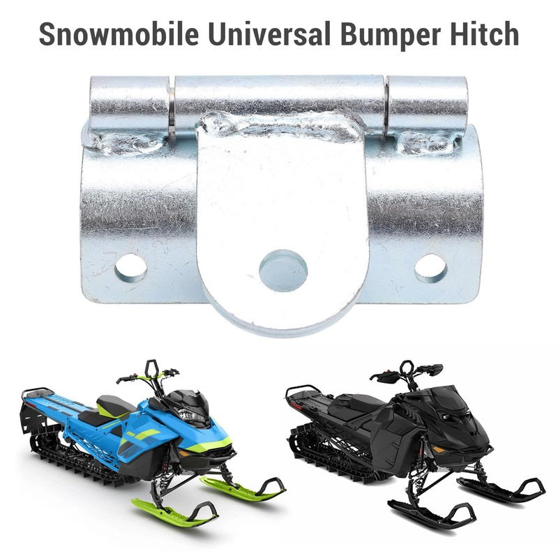 Snowmobile Bumper Hitch, Universal Snowmobile Bumper Tow Hook Replacement for