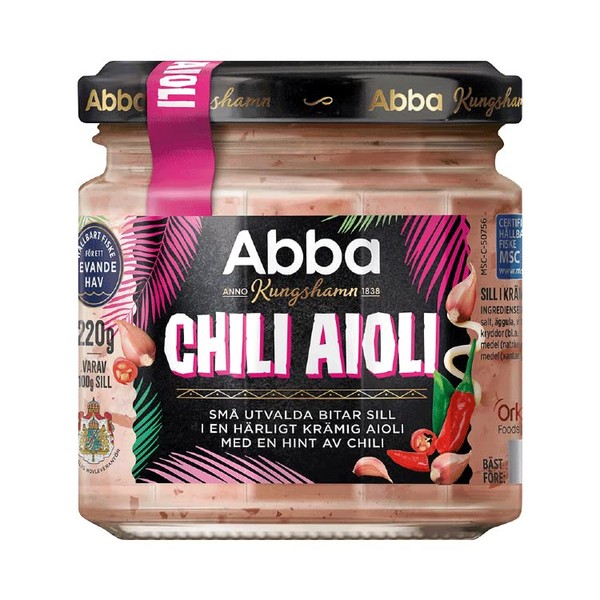 Abba Chili Aioli | Swedish Pickled Herring With Chili Aioli | 220g