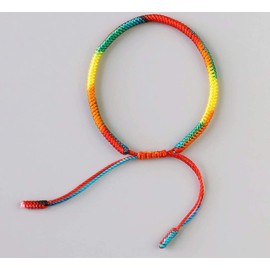 EXINOX Tibetan Spiritual Bracelet for Men and Women, Handmade Bracelet, Traditional Buddhist Knot Positive Energy Chakras, Stone