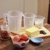 Plastic Lightweight Kitchen Measuring Jug Set of 3, Sturdy Hardwearing,