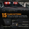 XRIDONSEN 34 inch Emergency Visor Lights 40 LED Red White
