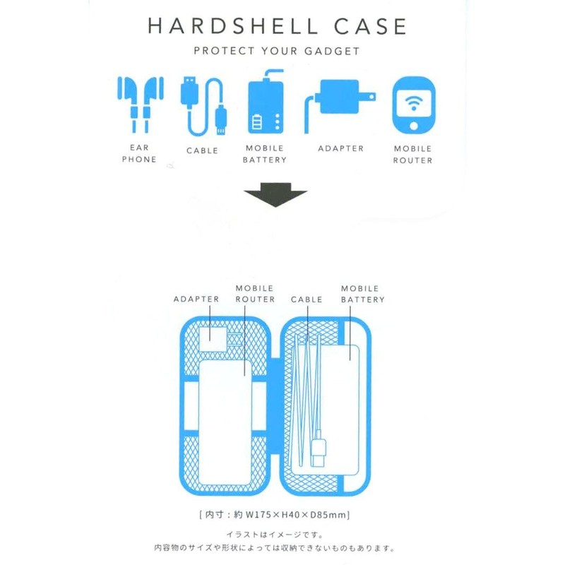 HIGHTIDE Hi-Tide Hard Shell Case S Black nahe GB277-BK
