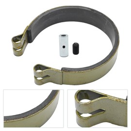 Saihisday 4 Inch Brake Band & Pin Kit 7/8 Width Replacement for Go Karts Minibikes ATVs Drums