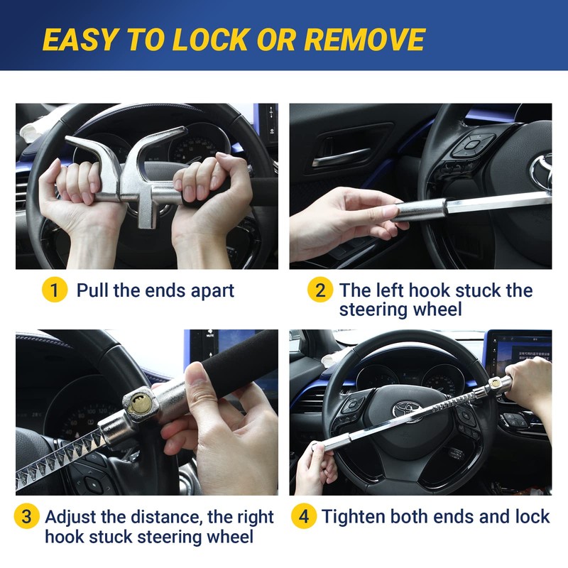 Car Steering Wheel Lock, Anti Theft Car Device for Car