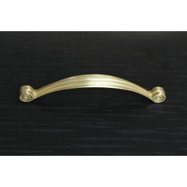 Hamilton Bowes - Satin Brass Cabinet Hardware Pull Handle - 5" (128mm) Hole Centers