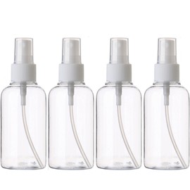 SINIDE Plastic Spray Bottles 75ML - 8 Pack 2.5 oz Fine Mist Clear Travel Bottle Set, Empty Reusable Portable Refillable Makeup Sprayer Containers for Perfume, Liquids, Aromatherapy, Cleaning Solution