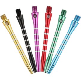 BIPY 107/Pack Dart Stems and Flights Set in 2BA Medium Aluminum Metal and Plastic Shafts 2D Flights and O Rings Professional Dart Accessories Kit Perfect Accessories for Indoor Dart Games …