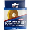 Stix2 Double Sided Polyester Ultra Sticky Clear Tape, 12mm x