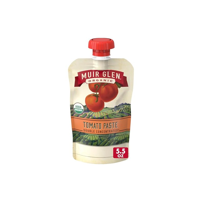 Muir Glen Organic Tomato Paste in Resealable Pouch, 5.5 oz.
