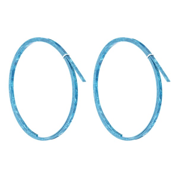 MECCANIXITY 2 Pcs Guitar Binding Purfling Strips, 1650x6x1.5mm Plastic Binding