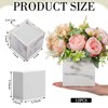 Suzile 12 Set 4 Inch Wooden Planter Box Flower Square