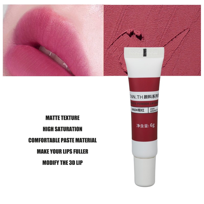 Lip Balm Matte Texture Soft Comfortable Paste Material High Saturation