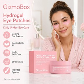 Parches Hidrogel Ojos, Mascarilla Niacinamida Colágeno 60 Parches Parches de hidrogel hidratantes con niacinamida y colágeno, textura refrescante para el cuidado diario del contorno de ojos.