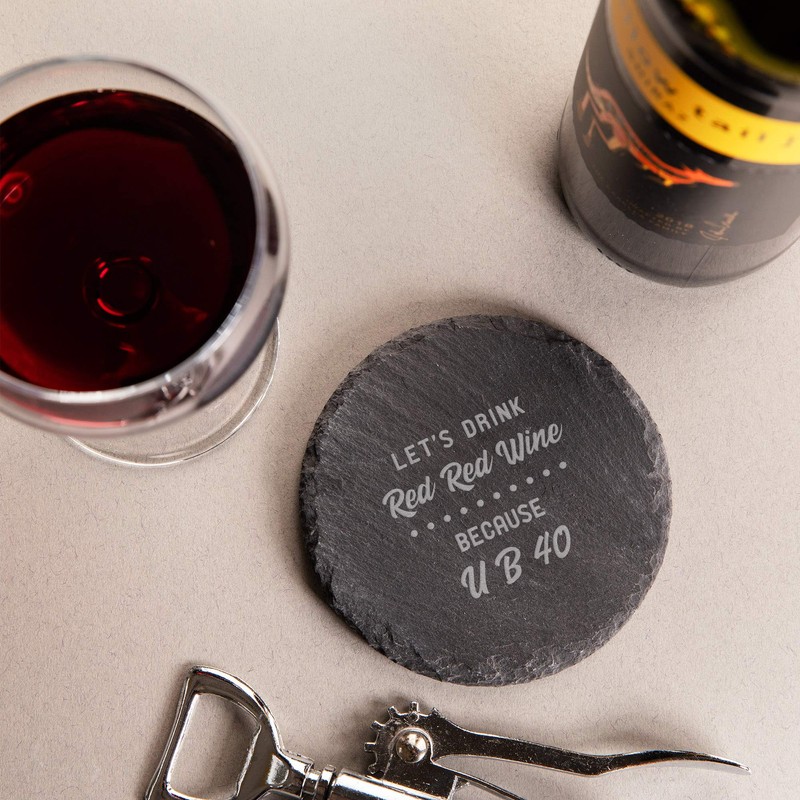 "U B 40" Coasters - Funny 40th Birthday Gift for