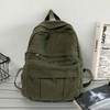 GAMLFL Military Green Canvas Backpack for Women & Men Retro