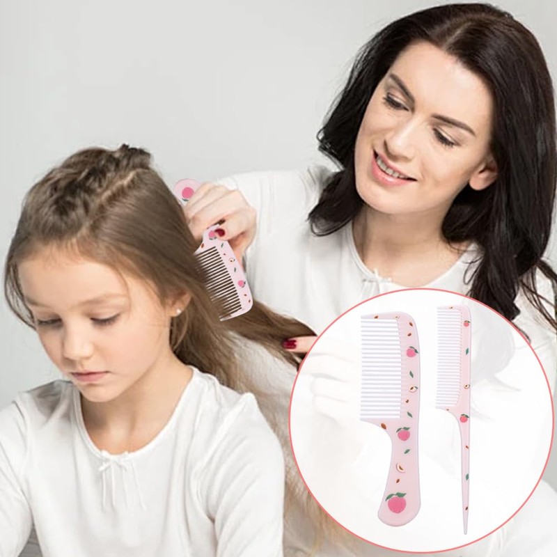 4pc Stylish Finetooth & Rattail Combs ，tail comb，rat tail comb，for