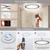 2Pack 13Inch Magic RGB Flush Mount Led Ceiling Light,34W 3400LM