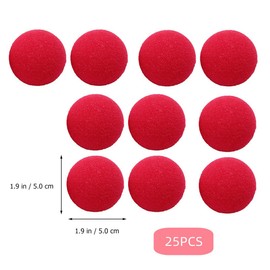 Clown Nose Red Nose Foam Nose, Red Sponge Nose, Red Sponge Nose, Red Clown Nose, Red Clown Nose Foam, Circus Nose, 25 Pieces Nose Set for Red Nose Day, Family Party, Dance Party