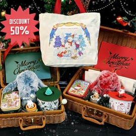 Christmas Gift Set -Bunny Plush Toy, Christmas Mug, Tote Bag, Capybara Doll- Perfect Holiday Gift for Women, Girls & Kids, Decor,rabbit,Reindeer,Santa - Gift Set: Gift Set 2