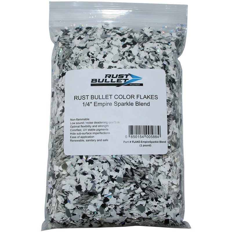 RUST BULLET Decorative Color Flakes - Empire Sparkle - Customize