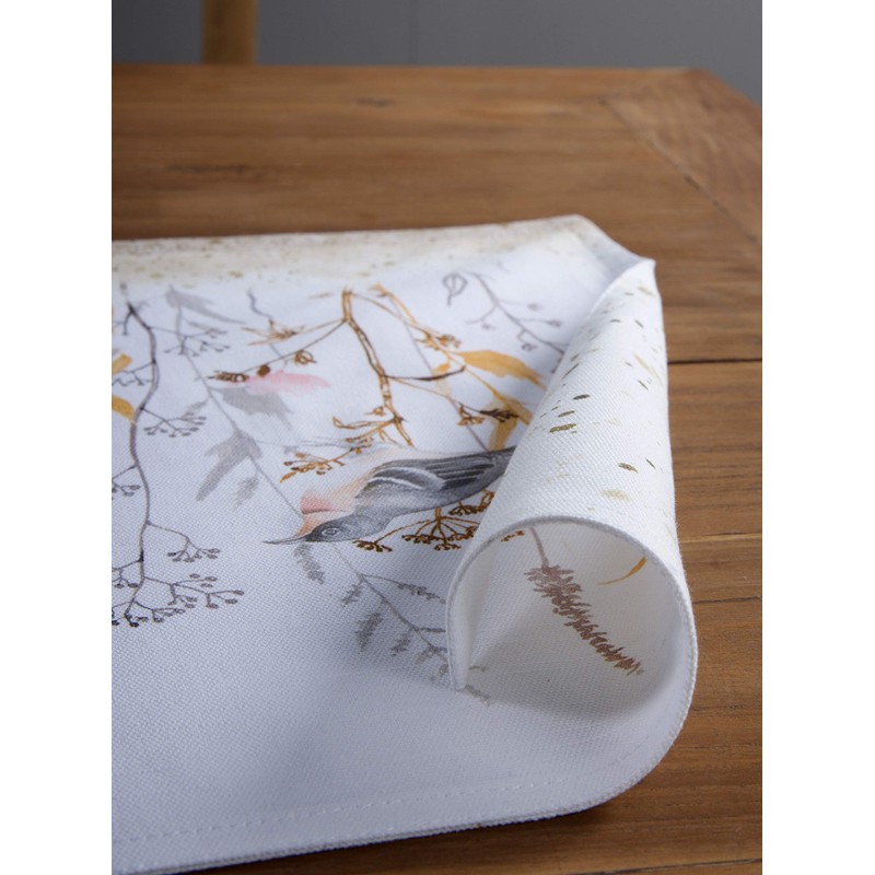 Maison d' Hermine Meadow Florals Beige 100% Cotton Set of