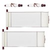 SUPERFINDINGS 4Rolls Blank Paper Scrolls with Wood Rods Blank Painting