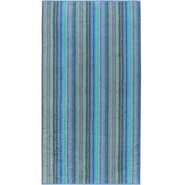 Cawö Home Hand Towels Luxury Home Multistripe 601 Blue - 14 Bath Towels 80 x 150 cm
