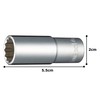TONE HP3D-14L Deep Socket (12 Square) Drive Angle 0.3 inch