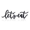 Metal Let's Eat Sign, Rustic Cutout Eat Signs, Farmhouse Wall