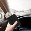 AfitLulu Men's Faux Leather Driving License Wallet with 4 Transparent