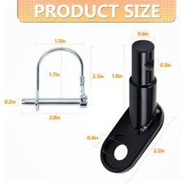 Cenipar Bike Trailer Hitch Connector Coupler Bicycle Adapter for Children's Trailers,Cargo and Pet Bicycle Trailers,Black Adapter Accessories,2Packs