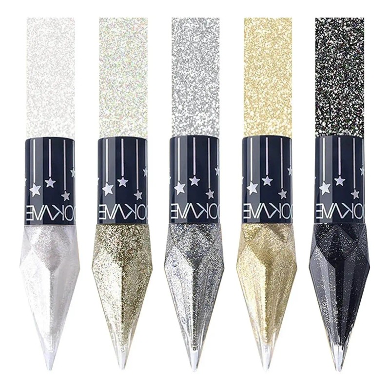 Delineador Líquido Brillante Purpurina 5pcs