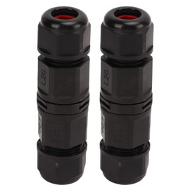 2pcs 380V Junction Box Connector IP68 Waterproof Screw Crimping Waterproof Cable Connector with Plastic Case for Lighthouse L20 6