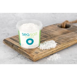 Cornish Sea Salt Flakes | Flaky Finishing Sea Salt for Cooking & Baking | Hand-Harvested in Cornwall, England | 5.3 oz Resealable Tub (Pack of 1)
