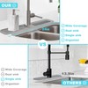 2 Pcs 40x12 cm Silicone Faucet Mats for 3.5-6cm Faucets