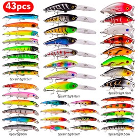 Fishing Lures Set Artificial Hard Bait Bionic Fishing Lure Minnow Bait Swimbait Crankbait Lures